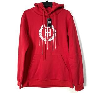 THC The Hideout Clothing Large Red Pullover Men’s Hoodie Dripping Essentials NWT